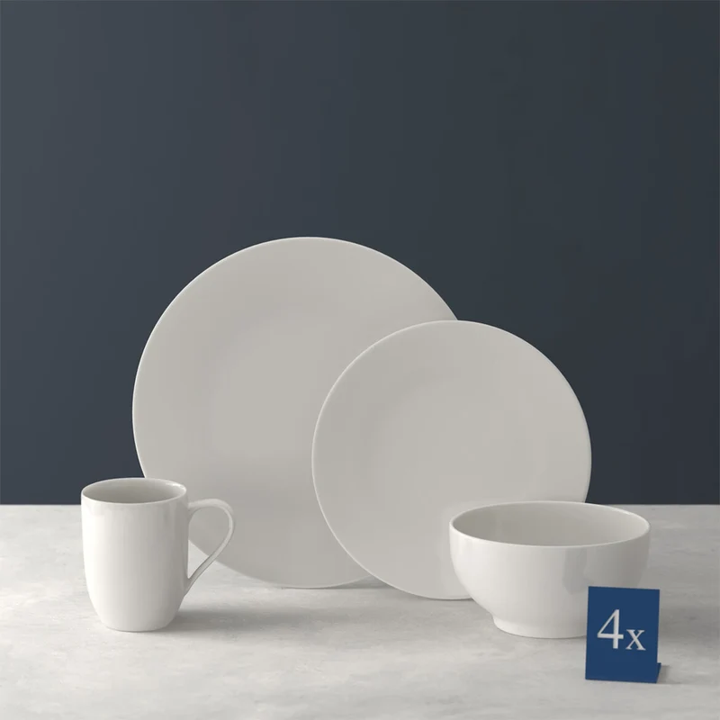 Villeroy & Boch For Me 16 Piece Premium Porcelain Dinnerware Set, Service for 4