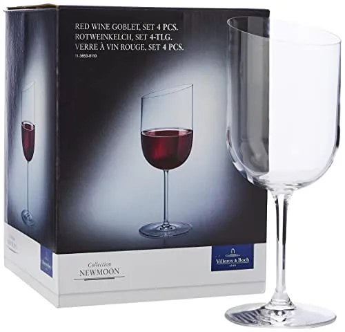 Villeroy & Boch New Moon Modern Red Wine Glass, Set of 4