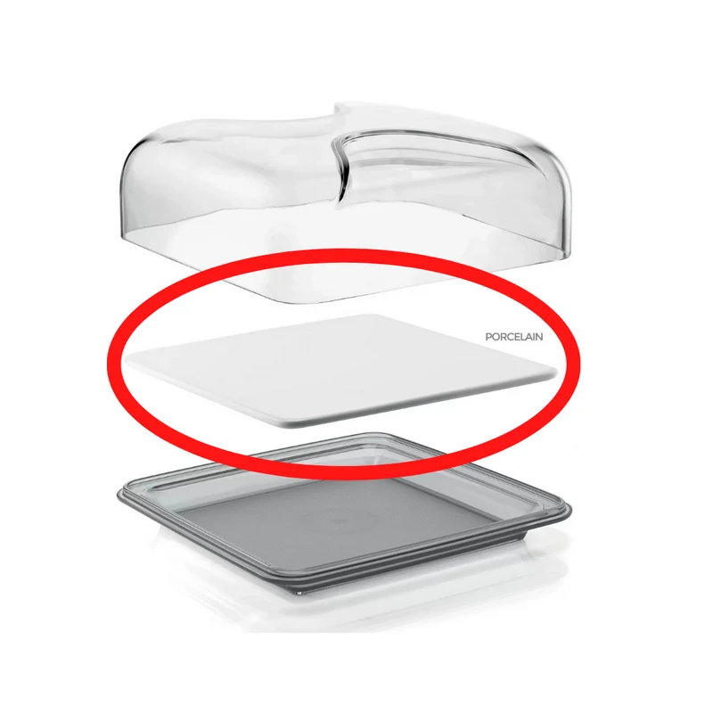 Plateau en porcelaine CARRE Guzzini