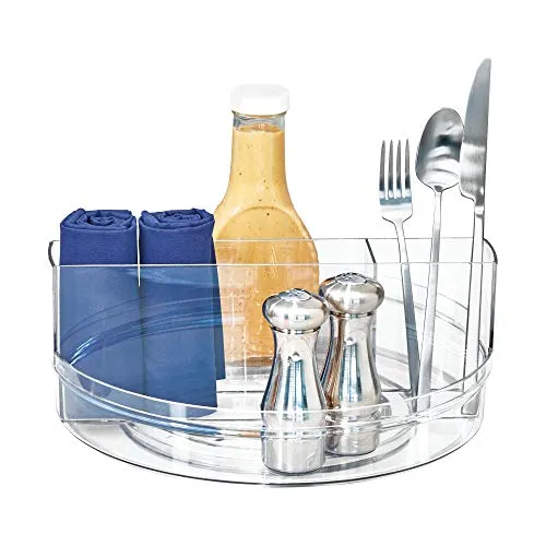 iDesign Plastic Rotating Tabletop Organizer