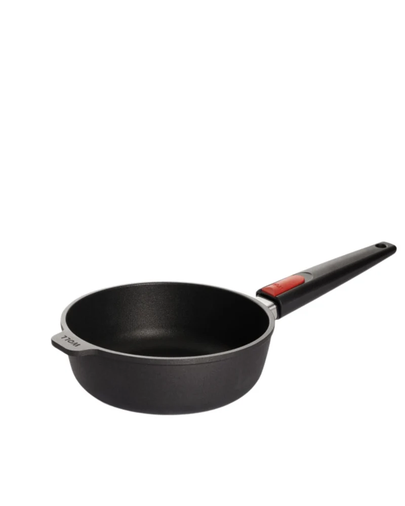 Sauteuse 24cm Woll Nowo Titanium Induction Line - Anti-Adhésive, Haute Performance, Manche Amovible