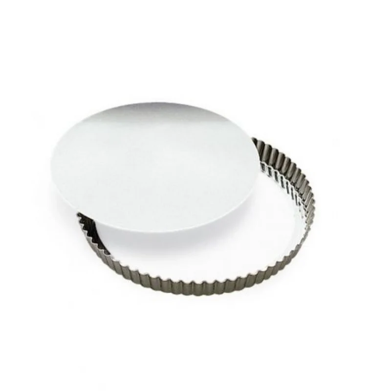 Tourtière cannelée amovible fer blanc