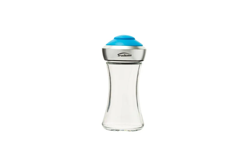 Trudeau - Glass, Pop Salt & Pepper Shaker, Blue Top
