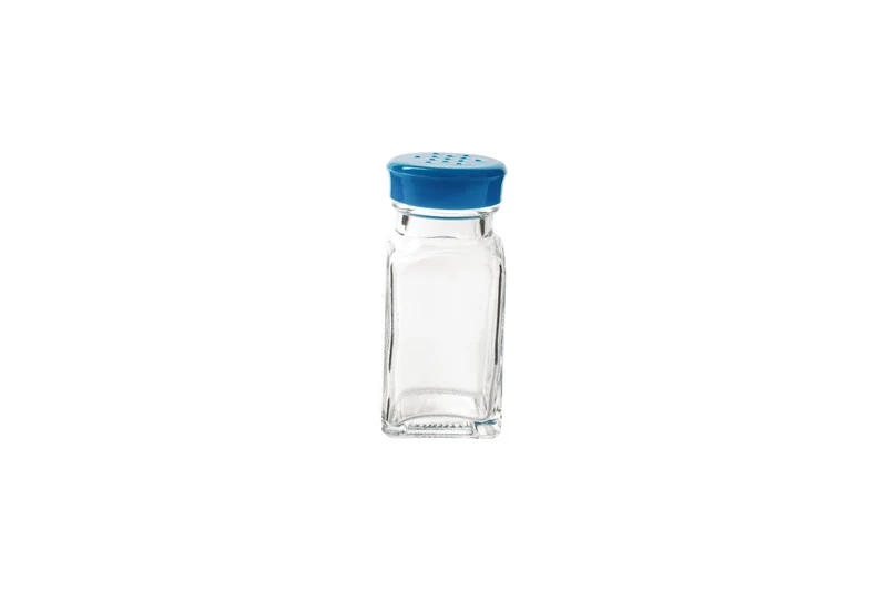 Trudeau - Glass, Wink Salt & Pepper Shaker, Blue Top