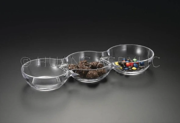 Huang Acrylic 3 Section Tray