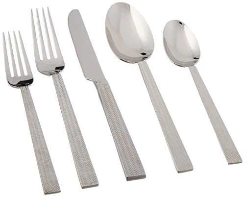 David Shaw 20 Piece 18/10 Stainless Steel Splendide Flatware Set, Rhone