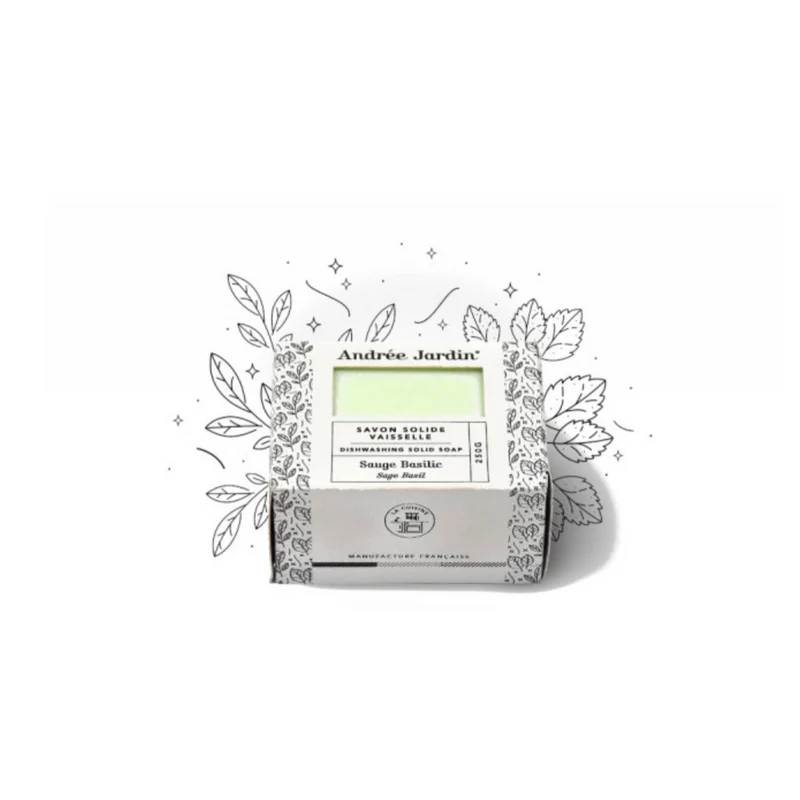 Savon solide vaisselle Sauge/Basilic – 250G