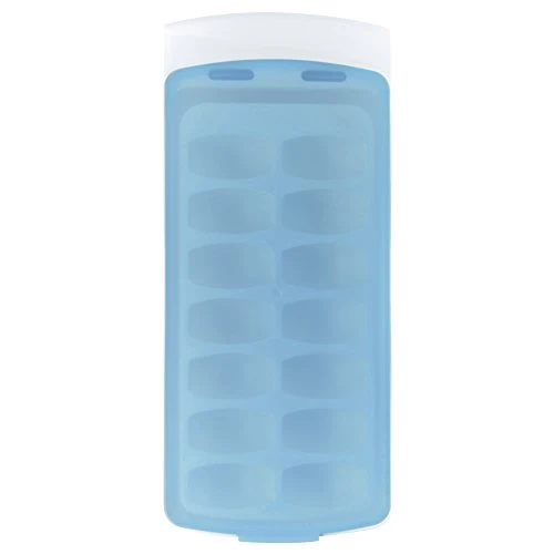 OXO Good Grips No-Spill Ice Cube Tray with Silicone Lid, Blue