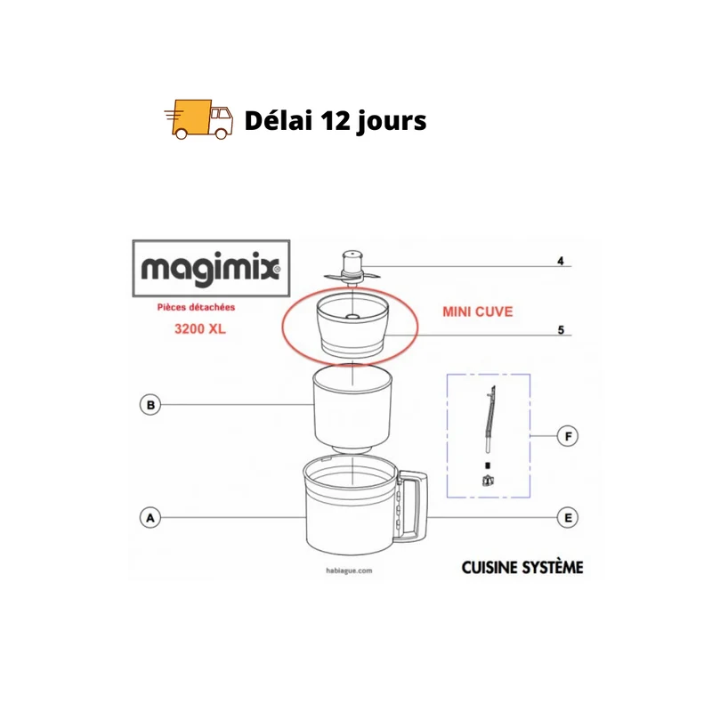 Mini cuve robot Magimix 3200XL