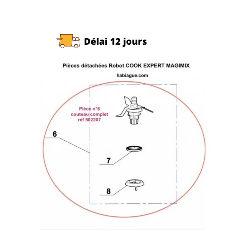 Couteau complet Cook Expert Magimix