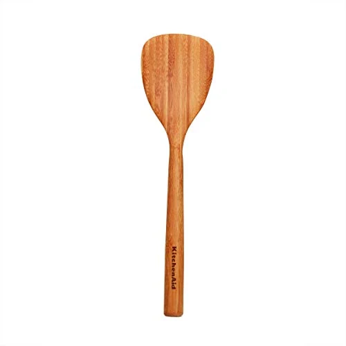 KitchenAid Universal Bamboo Short Turner Spatula Spoon, Wood