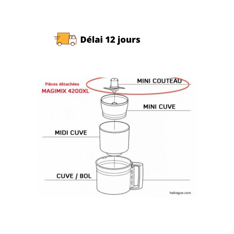 Mini couteau métal Magimix 4200