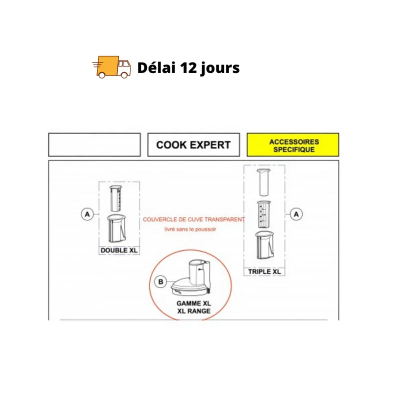 Couvercle pour cuve Magimix Cook Expert