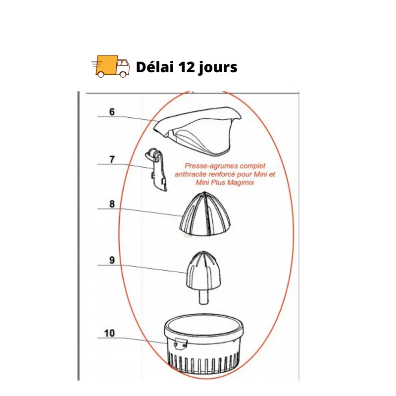 Presse agrumes complet Mini plus Magimix