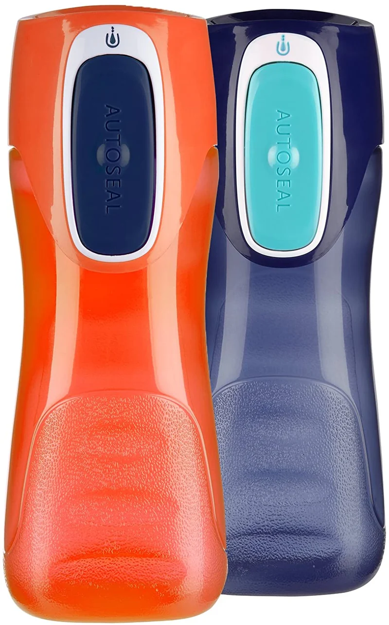 Contigo Autoseal Trekker Kids Water Bottle, 14 Oz - Nectarine