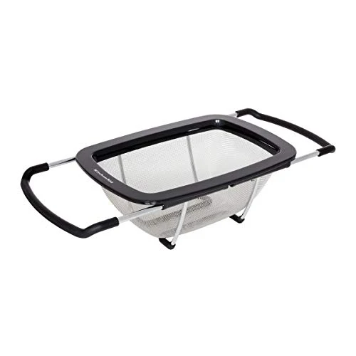 KitchenAid Expandable Stainless Steel Colander, Black