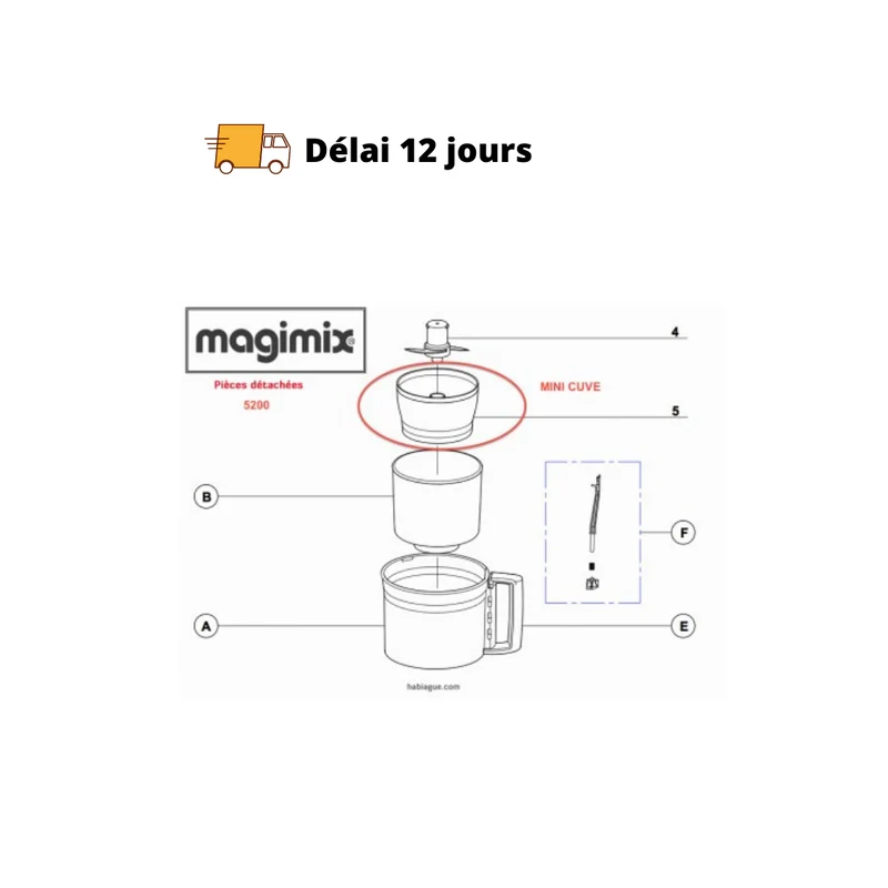 Mini cuve robot Magimix 5200