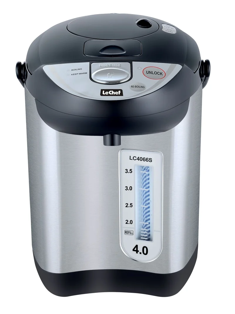 LeChef 4 Qt Hot Water Pump Pot, Stainless Steel
