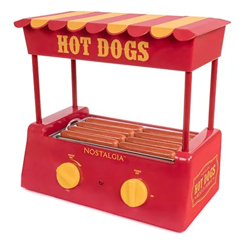 Nostalgia Hot Dog Warmer - 8 Regular Sized and 6 Bun Capacity