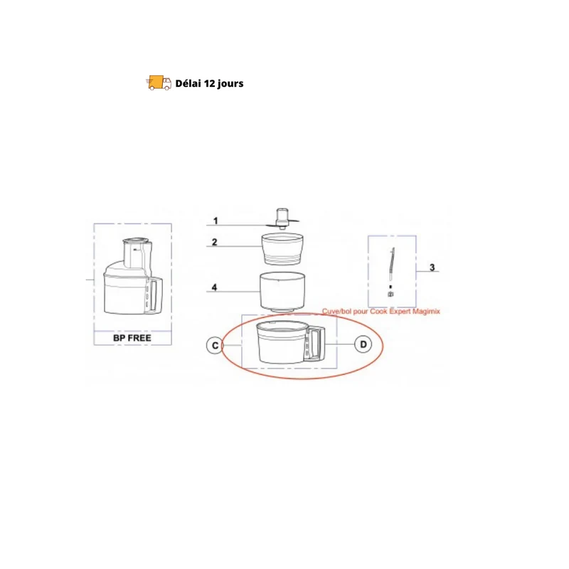 Cuve robot Cook Expert magimix