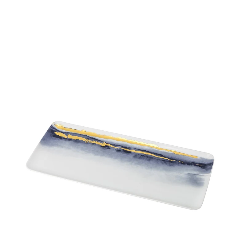 Joseph Sedgh Lazuli Super White Porcelain 14" Serving Platter