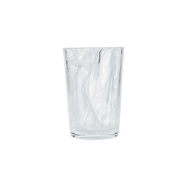 Fortessa Swirl White Ice Beverage Highball Glass 14oz, Set of 6