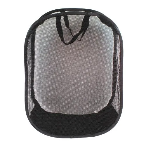 Helping Hand Mesh Hamper Basket W/ Handles, Black