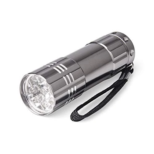 Impecca FE-910GU Hi-Lite 9 LED, 18 Lumen Flashlight, Gun Metal