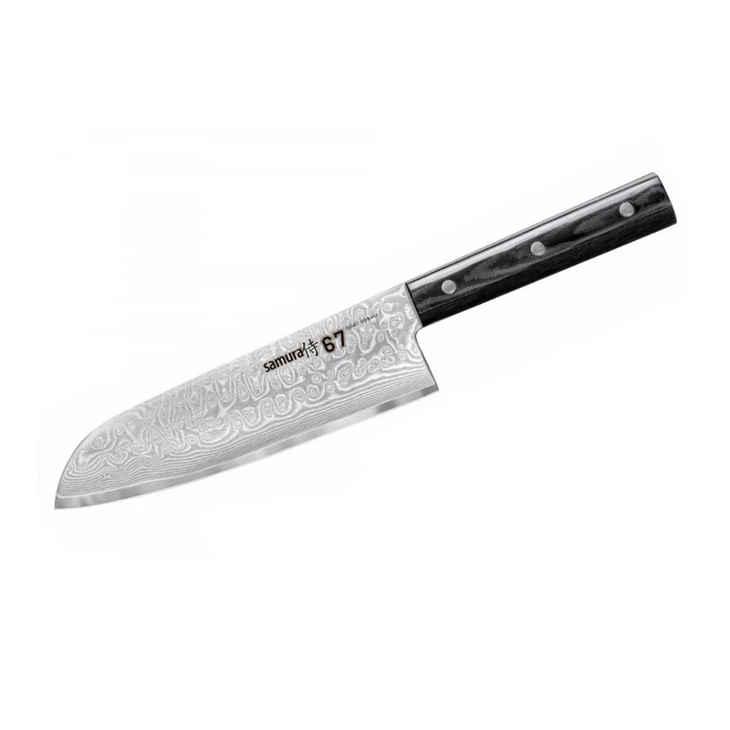 Couteau SANTOKU DAMASCUS 67 17,5cm SAMURA