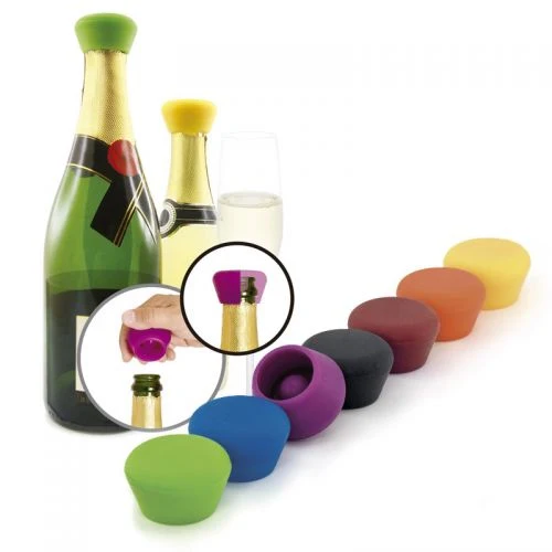 2 bouchons à champagne silicone Pulltex