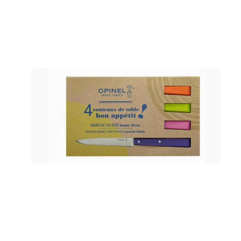 4 couteaux de table n°125 Bon Appétit Pop