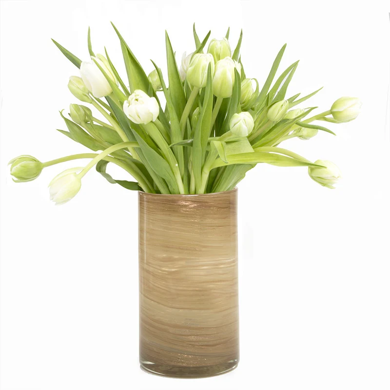 Chive 9.25" Supreme Nebula Vase, Copper Swirls (5.25" diameter)