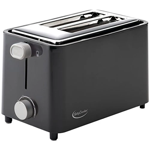Betty Crocker 2-Slice Cool Wall Toaster, Black