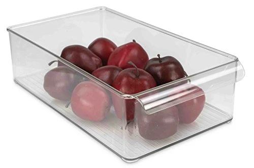 Home Basics FB44422 Refrigerator Fridge & Freezer Bin (8" x 14.5" x 4")