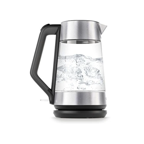OXO BREW Cordless Glass Electric Kettle, Clear, 1.75 L