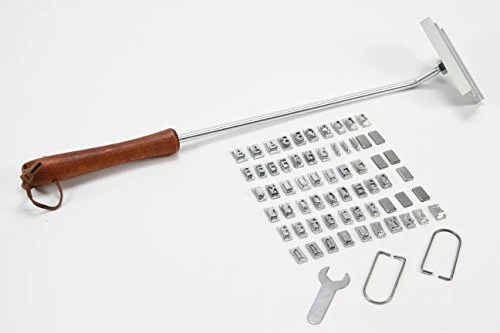 Carteret Home Collection BBQ Customization Branding Iron with Removable Letters