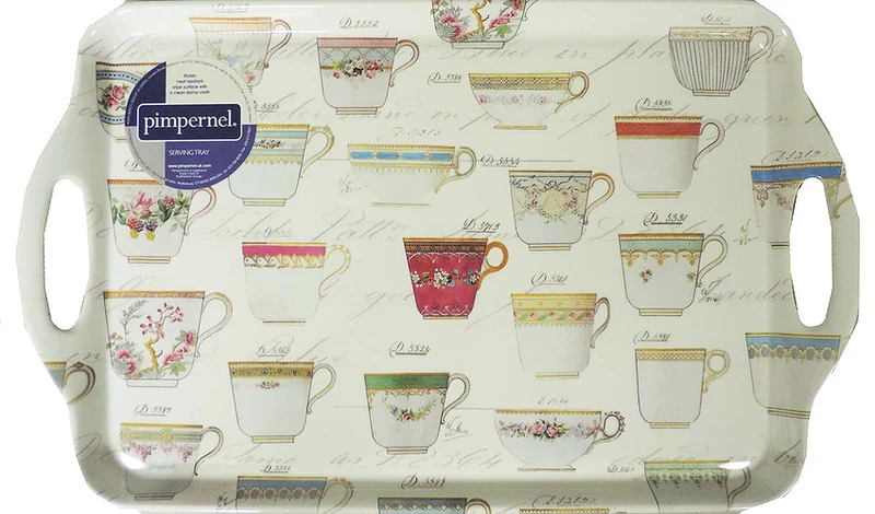 Pimpernel Large Melamine Handled Tray, Antiquities (19.25" x 11.5")