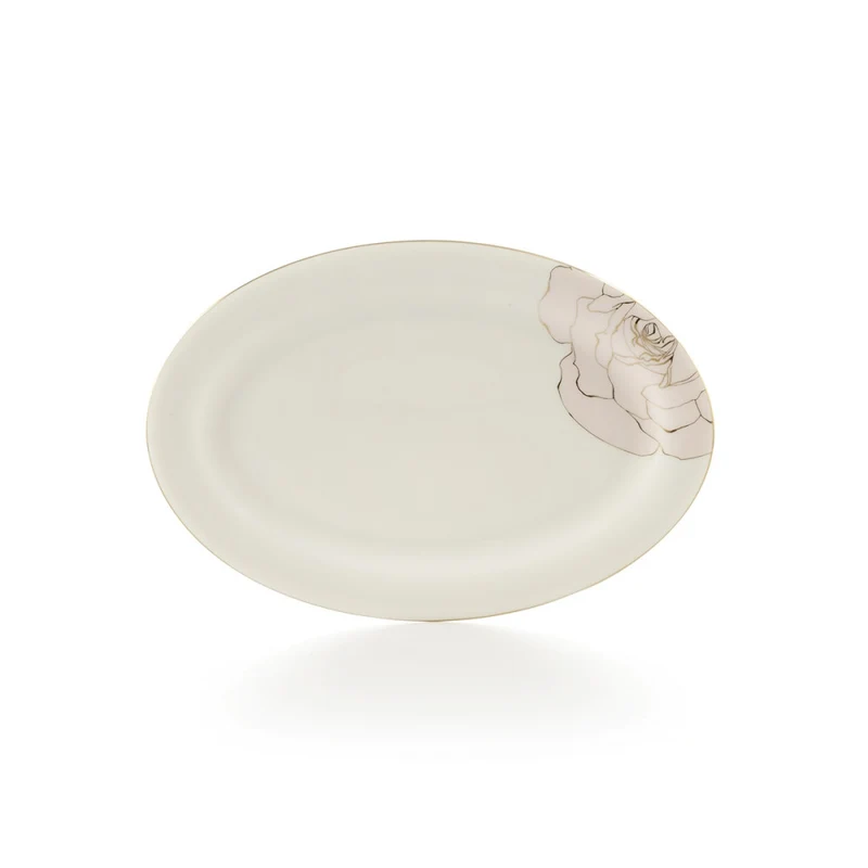 Brilliant Rose Blossom Bone China 14" Oval Platter