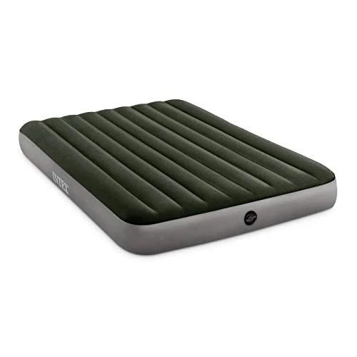 Intex Dura-Beam Standard Series Prestige Downy Airbed with Battery Pump, Queen Air Mattress
