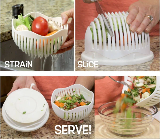 Salad Cutting Bowl