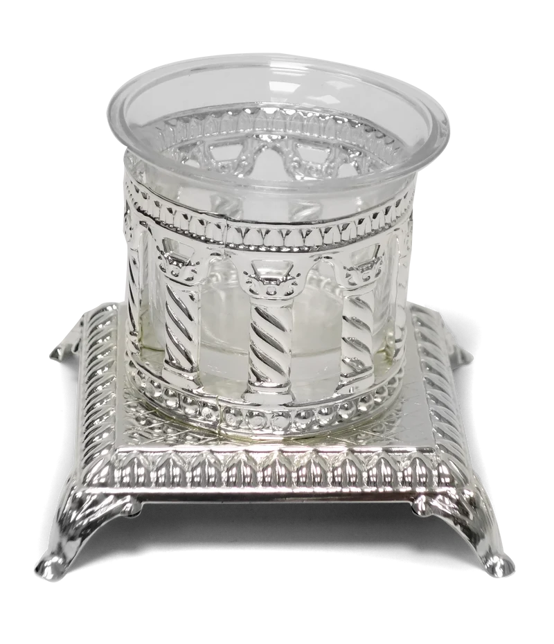 A&M Salt Holder Royal Palace Design Silver Plated Single