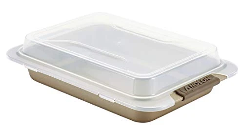 Anolon Bronze 9x13 Nonstick Baking Cake Pan With Lid