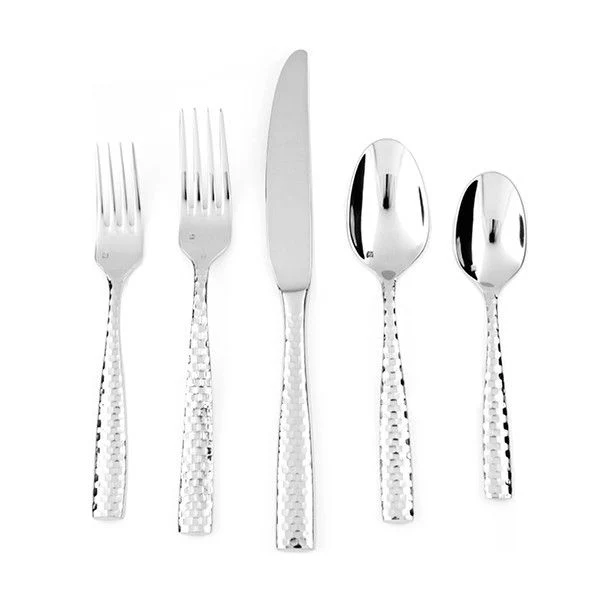 Fortessa Lucca Faceted Flatware 20 Piece Set