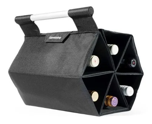 ZEbag Ultimate Bottle Carrying Case, Grey - Holds 6 Bottles
