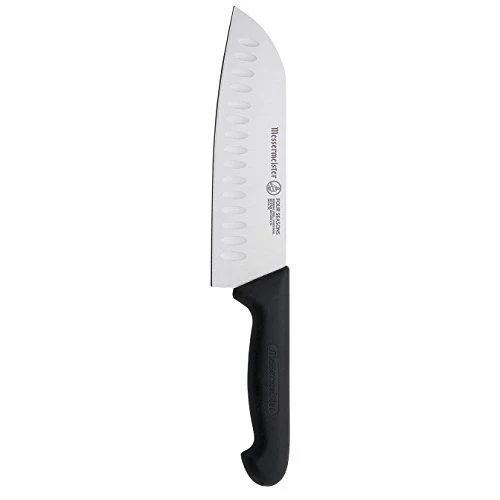 Messermeister Four Seasons Kullenschliff Santoku Knife, 7-Inch