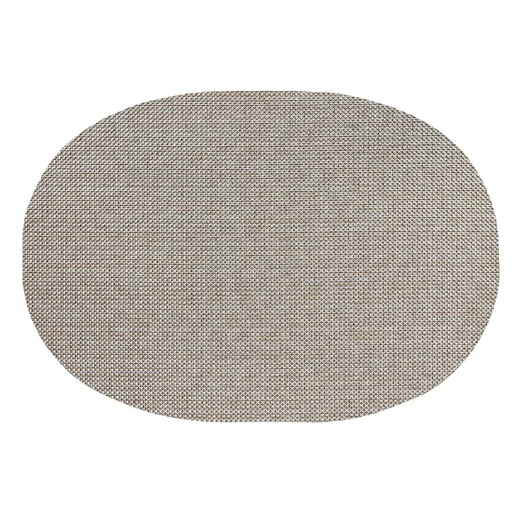 Harman Rio Oval Vinyl Placemat Metallic 13 X 18