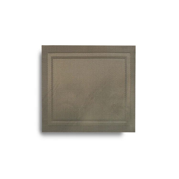 Harman Lustre Square 14" Vinyl Placemat, Champagne