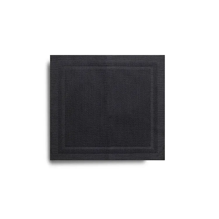 Harman Lustre Square 14" Vinyl Placemat, Black