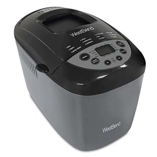 West Bend Programmable Horizontal Hi-Rise Bread Maker, Gray