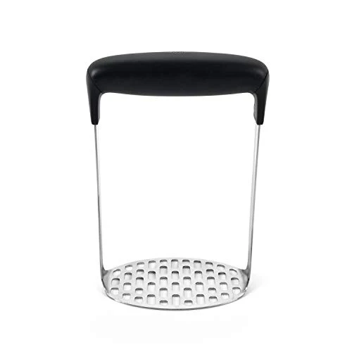 OXO Good Grips Smooth Potato Masher, Stainless Steel,Black/Silver,1 EA